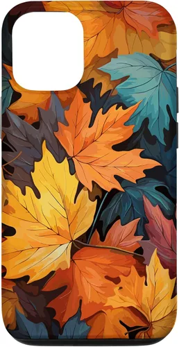 Vista 28 de Colorful Leaves Otoño y Otoño Tema, Otoño Color Funda para iPhone 17