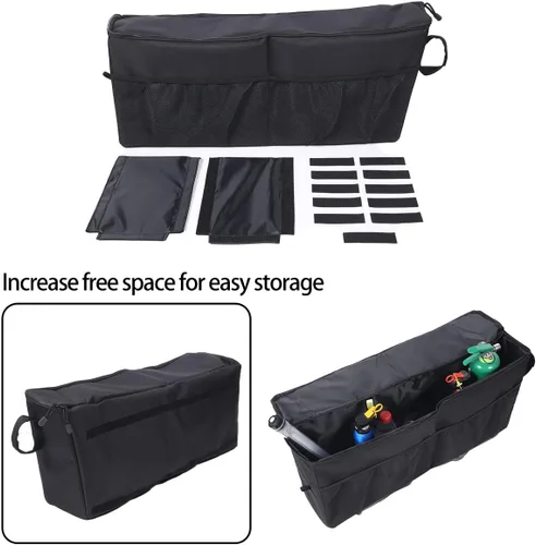Vista 5 de HAPPYHORSE Para Mercedes-Benz Clase G W463 G63 G65 G55 G500 G550 G350d 2004-2018 bolsa de almacenamiento de maletero de coche (uno a la izquierda)