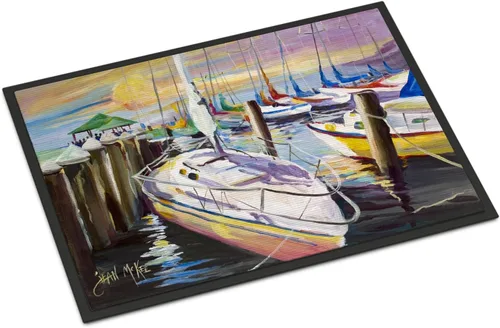 Vista 116 de Caroline's Treasures JMK1017JMAT - Tapete de caza de rana garza azul, 24 x 36 pulgadas, tapete para puerta delantera, interior y exterior