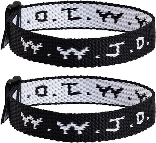 Vista 12 de YANCHUN Pulseras WWJD What Would Jesus Do Bracelets