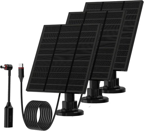 Vista 9 de Paneles solares para cámara Ring al aire libre inalámbrica (Nueva Generación) Cargador de panel solar de 5W 5V con USB-C y enchufe para Spotlight