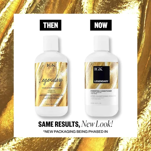 Vista 8 de IGK LEGENDARY Dream - Acondicionador para el cabello Saludable + Hidratado + Brillo Vegano + Libre de Crueldad Deeply Conditions, Restores