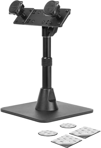 Vista 2 de ARKON Mounts TW Broadcaster Pro Dual Phone - Soporte magnético para escritorio, color negro