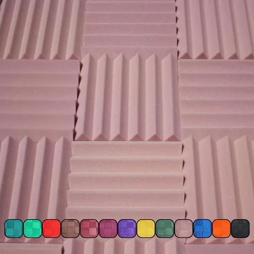 Vista 19 de Paneles de espuma acústica profesional estilo cuña de 12 x 12 x 2 pulgadas, paquete de 4, espuma de estudio para amortiguación de sonido e Carbón