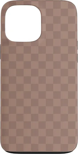 Vista 24 de Chic Brown Checkered Checkerboard Pattern Trendy Case for iPhone 16