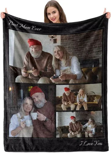 Vista 36 de Manta personalizada con imagen, mantas personalizadas para adultos y niños, manta de fotos personalizable, mantas personalizadas como regalo