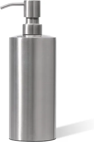 Vista 8 de ARKTEK Dispensador de Jabón Negro Mate de Acero Inoxidable 11.8 OZ - Dispensador de Loción Líquida para Manos Decorativo, Recargable, Dispensador
