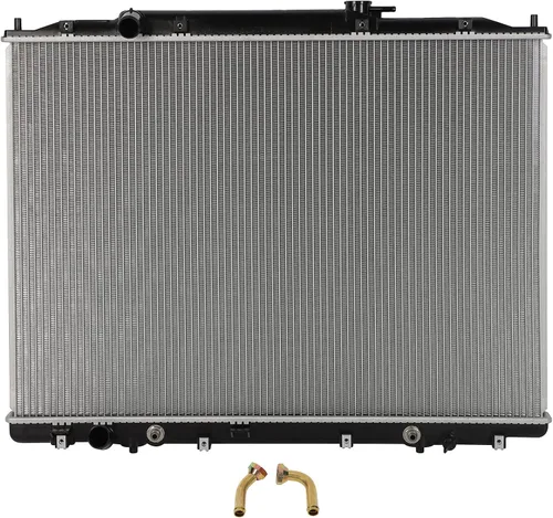 Vista 31 de SCITOO Conjunto de radiador de aluminio refrigerante del motor para 1986-1994 para Nissan D21 2.4L 3.0L 1987 para Nissan para Pathfinder 2.4L