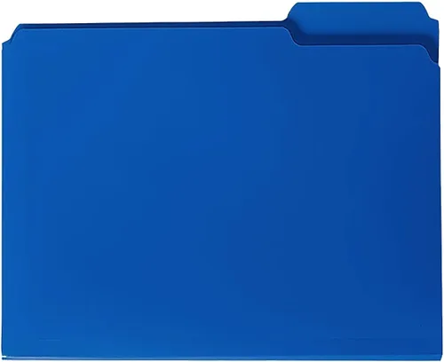 Vista 6 de Smead - Carpeta archivadora de poliéster, lengüeta cortada 1/3, tamaño carta, azul, 24 por caja (10503)