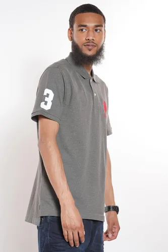 Vista 2 de U.S. Polo Assn. Polo de piqué sólido para hombre