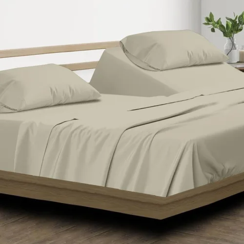 Vista 27 de SKY BEDDINGS Juego de sábanas individuales – Sábanas 100% algodón para cama individual – Juego de sábanas de 600 hilos individual con bolsillo Blanco