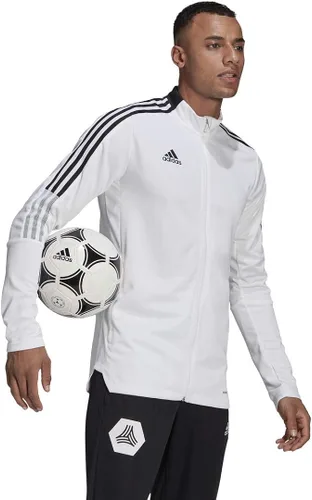 Vista 3 de adidas Tiro 21 chaqueta deportiva para hombre, Blanco, XL