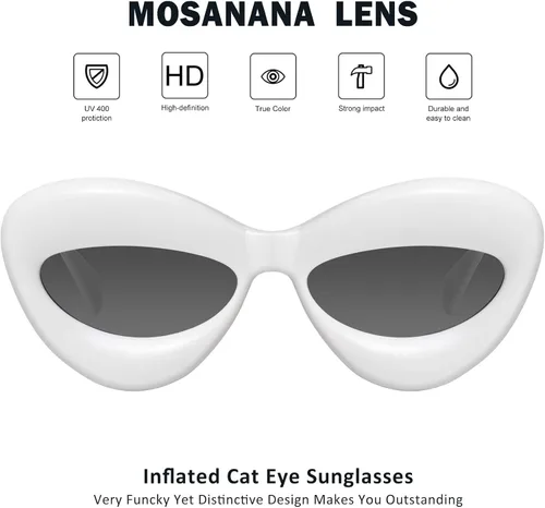 Vista 2 de mosanana Gafas de sol infladas de ojo de gato para mujer Mod. Mia