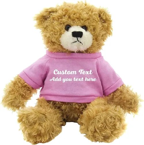 Vista 19 de Oso Brandon beige personalizado – Juguete de peluche personalizado de 12 pulgadas – Regalo perfecto de oso personalizado para graduación, San