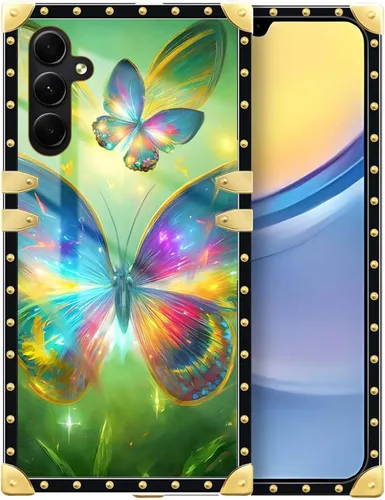 Vista 51 de Funda compatible con Samsung Galaxy A03S 4G, TPU suave de lujo y parte trasera de policarbonato duro para niñas y mujeres, funda protectora a prueba