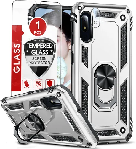 Vista 215 de LeYi Funda para Moto G Stylus 2022 4G (no compatible con 5G), funda para Moto G Stylus con 2 protectores de pantalla, funda protectora de grado Oro