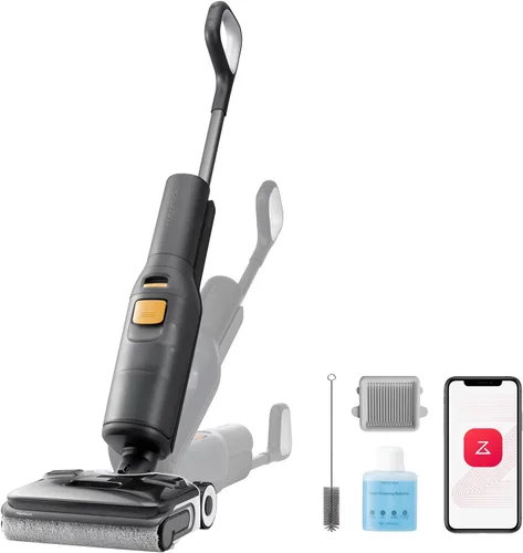 Vista 10 de Roborock F25 GT Set - Aspiradora y trapeador inalámbrico en seco y húmedo, limpiador de suelos de 20000Pa para pisos de baldosas y suelos duros