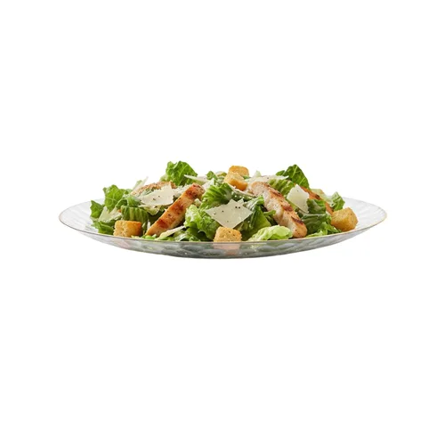 Vista 22 de Restaurantware Moderna - Platos desechables de 7.5 pulgadas, 40 platos de plástico duraderos para fiestas, platos llanos de plástico transparente
