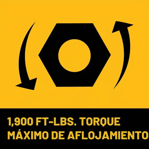 Vista 9 de DEWALT Kit de llave de impacto inalámbrica 20V MAX XR de 3/4 pulgadas con batería POWERSTACK y cargador (DCF964GH1)