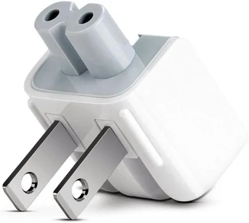 Vista 2 de Adaptador de pared de CA Duckhead, cargador de pared de EE. UU., cable de CA estándar de EE. UU. Cabezal de pato para McBook Maci Book/teléfono/Pod