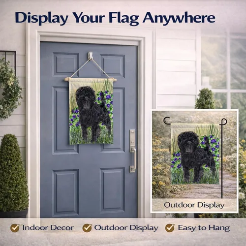 Vista 8 de Caroline's Treasures SS8151GF Affenpinscher - Bandera decorativa para jardín, jardín, jardín, jardín, bandera, bandera, decoración para patio
