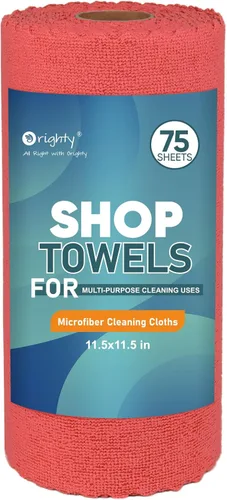 Vista 26 de Orighty Paño de limpieza de microfibra a granel, paquete de 50 toallas de tienda, trapos de limpieza reutilizables, toallas de microfibra sin pelusa