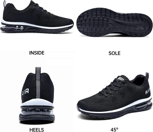 Vista 2 de Autper - Tenis deportivos Air para correr para hombre, tenis ligeros para caminar, trotar, ir al gimnasio o hacer deportes, talla 6.5 a 12.5
