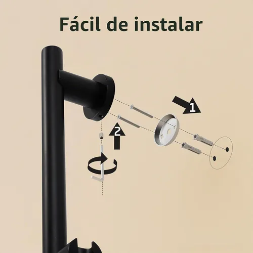 Vista 8 de KES Soporte de cabezal de ducha ajustable con combo de barra deslizante, cabezal de ducha de mano con manguera, kit de ducha de mano de 5 funciones