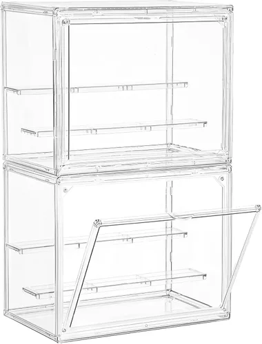 Vista 7 de Estuche de acrílico apilable de 4 capas para caja de exhibición