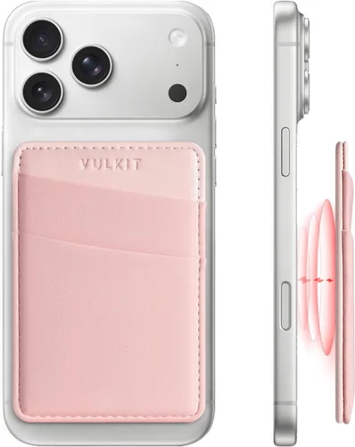 Vista 14 de VULKIT Cartera magnética para teléfono MagSafe, bloqueo RFID, cartera con tarjetero para iPhone serie 16/15/14/13/12 y funda para teléfono