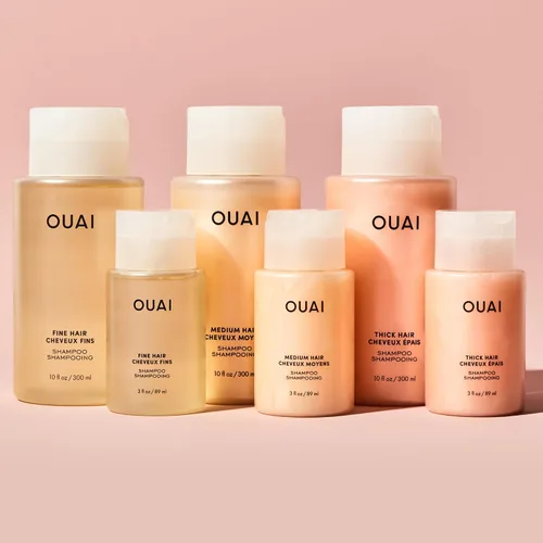 Vista 7 de OUAI Acondicionador para cabello fino tamaño de viaje, acondicionador voluminizador para cabello fino con queratina, biotina y aceite de semilla