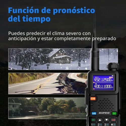 Vista 3 de Baofeng Radio UV-5RM Radio de Jamón de mano UV5R Walkie Talkies de largo