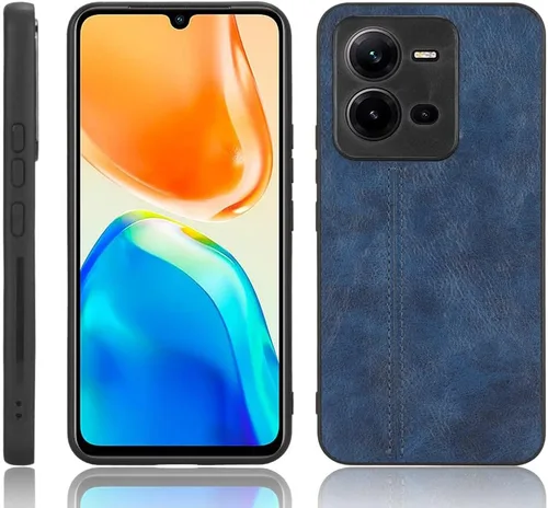 Vista 211 de Funda para Vivo iQOO Z1x 5G, funda para Vivo iQOO Z1x 5G Funda de piel sintética con funda 3 en 1, color azul