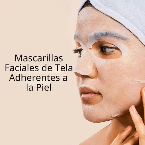 Vista 6 de Rael Mascarilla facial para el cuidado de la piel, máscaras faciales de colágeno, máscara facial de bambú, cuidado de la piel coreano, con esencia