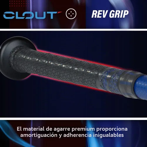Vista 4 de Rawlings 2024 Bate de béisbol Clout USSSA Caída -8 / -10 Barril de 2 3/4 pulgadas 1 pieza de aluminio 2023 - Azul/Negro
