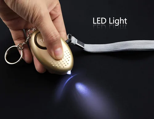 Vista 3 de Alarma personal para mujeres, llavero de alarma de seguridad de autodefensa de emergencia de 140 dB con luz LED para mujeres, niños y ancianos