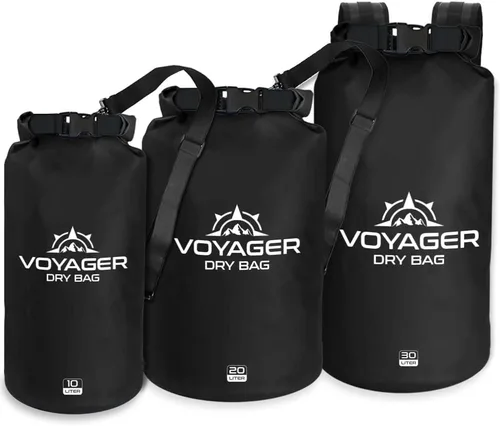 Vista 2 de EcoGear FX Bolsa seca impermeable resistente serie Voyager – Bolsa de compresión duradera – Kayak, rafting, canotaje, senderismo, pesca y camping