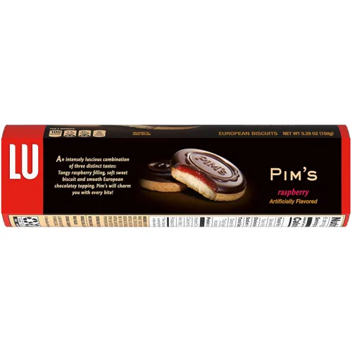 Vista 11 de Lu Petit Ecolier - Galletas europeas de chocolate con frambuesa, 5.29 onzas