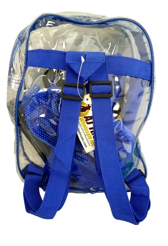 Vista 6 de AJ Tack Kit de aseo de caballos para niños de 8 piezas, color azul