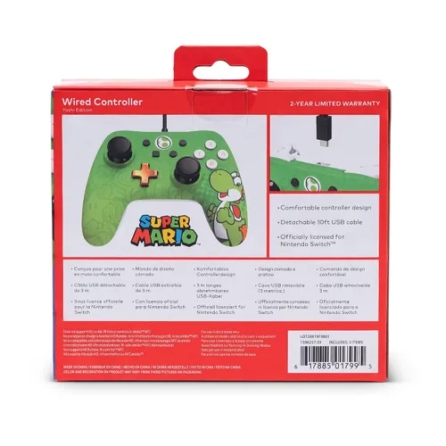 Vista 3 de PowerA Wired Yoshi Gamepad Controller for Nintendo Switch