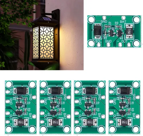 Vista 6 de Placa de circuito del módulo del controlador de carga de la batería del tablero del controlador solar de 5pcs para la lámpara solar