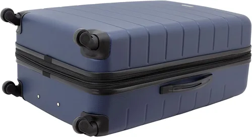 Vista 12 de Wrangler - Juego de piezas de equipaje inteligente con portavasos y puerto USB, Azul marino