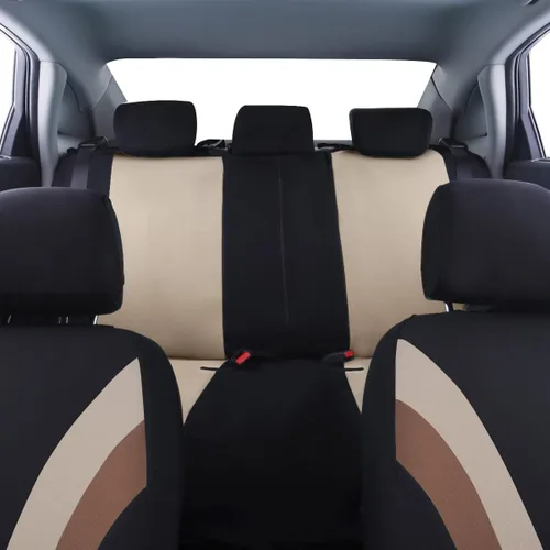 Vista 5 de CAR PASS Line Rider Sporty Cloth 11PCS Asiento de coche cubierta de ajuste universal -100% transpirable con 5 mm de esponja compuesta