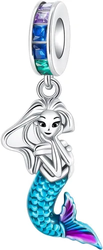 Vista 113 de Dije de girasol con diseño de estrella y luna y elefante para pulsera, collar de plata de ley 925, dijes de corazón de amor para mujer, regalo