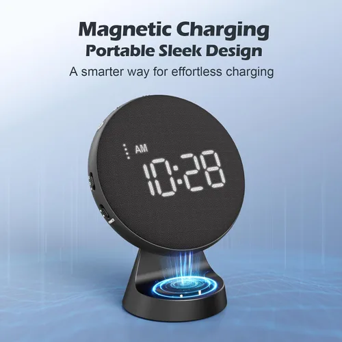 Vista 4 de REACHER Reloj despertador ruidoso para personas que duermen mucho para adultos/niños/adolescentes, reloj despertador vibratorio con agitador de cama