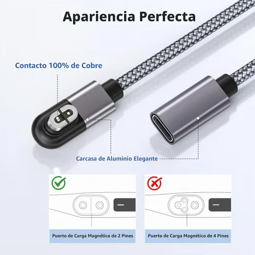 Vista 2 de RUXELY Adaptador de cable de carga de auriculares USB C a Shokz, 2