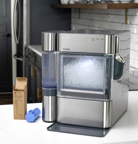 Vista 4 de GE Profile - Filtro inhibidor de sarro, filtro de agua de repuesto para máquina de hielo Opal Nugget, limpia y filtra el agua para hielo fresco