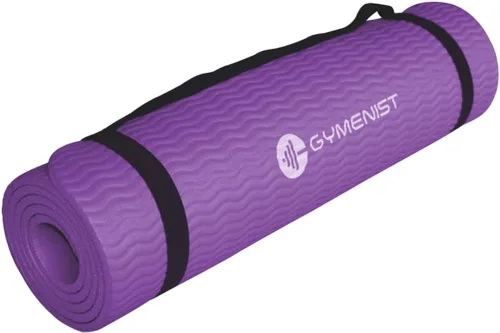 Vista 6 de GYMENIST Tapete grueso para yoga y ejercicio, 24 x 71 pulgadas, ideal para camping, cardio, entrenamiento, pilates, gimnasia