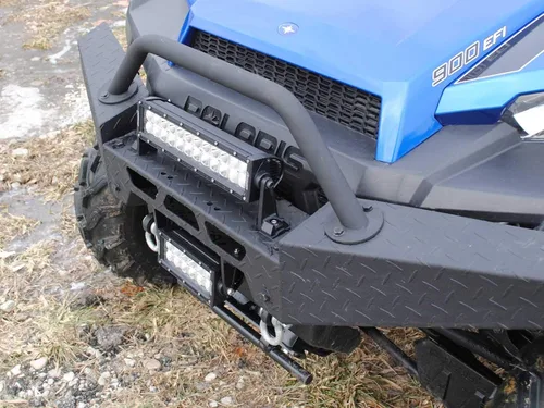 Vista 5 de SuperATV Barra de luz combinada LED UTV de 6 pulgadas, kit de soporte de montaje en jaula de 1.75 pulgadas, incluye interruptor basculante y arnés