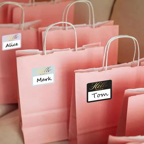 Vista 6 de Calcomanías con texto en inglés «Hello My Name is», 120 unidades, etiquetas autoadhesivas de nombre de 3 x 2.5 pulgadas para aulas, reuniones